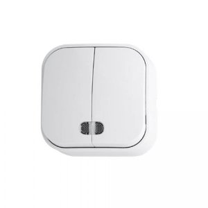 EVA (2-GANG ILLUMINATED ONE WAY SWITCH)